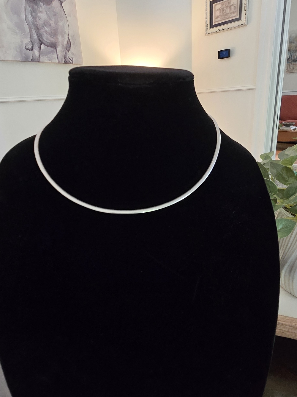 Classic Gold Women’s Herringbone Necklace - Picture 4 of 10